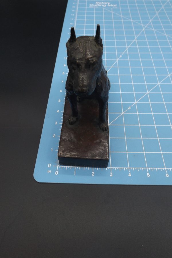 EB Parsons Dogs Bronze Bookends Figure Sculpture Artist Signed - Image 2