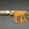 Rare J.Jacob 440 Custom Sheath knife Petrified Ivory Handle