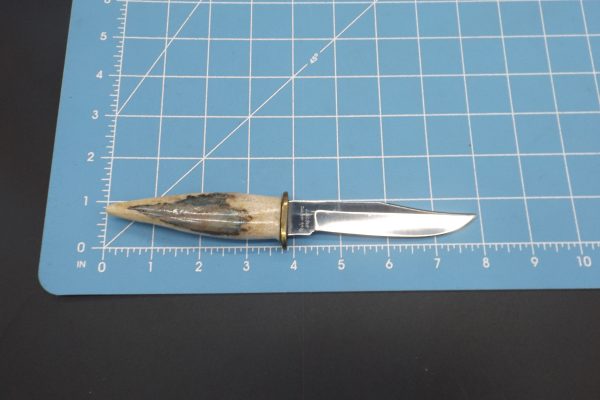 Rare J.Jacob 440 Custom Sheath knife Petrified Ivory Handle - Image 3