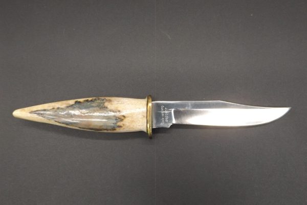 Rare J.Jacob 440 Custom Sheath knife Petrified Ivory Handle - Image 9