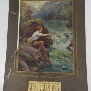 1930 Advertising Calendar for Owl Creek Company Wyoming (battle of wit)